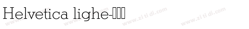 Helvetica lighe字体转换